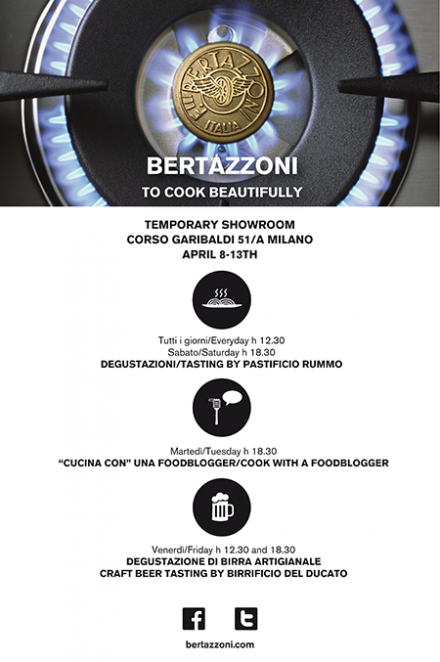 TEMPORARY SHOWROOM, MILAN 8TH-13TH APRIL - Bertazzoni